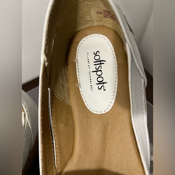 Softspots Women's Cream Woven Flats - Picture 7 of 11
